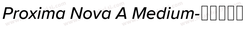 Proxima Nova A Medium字体转换